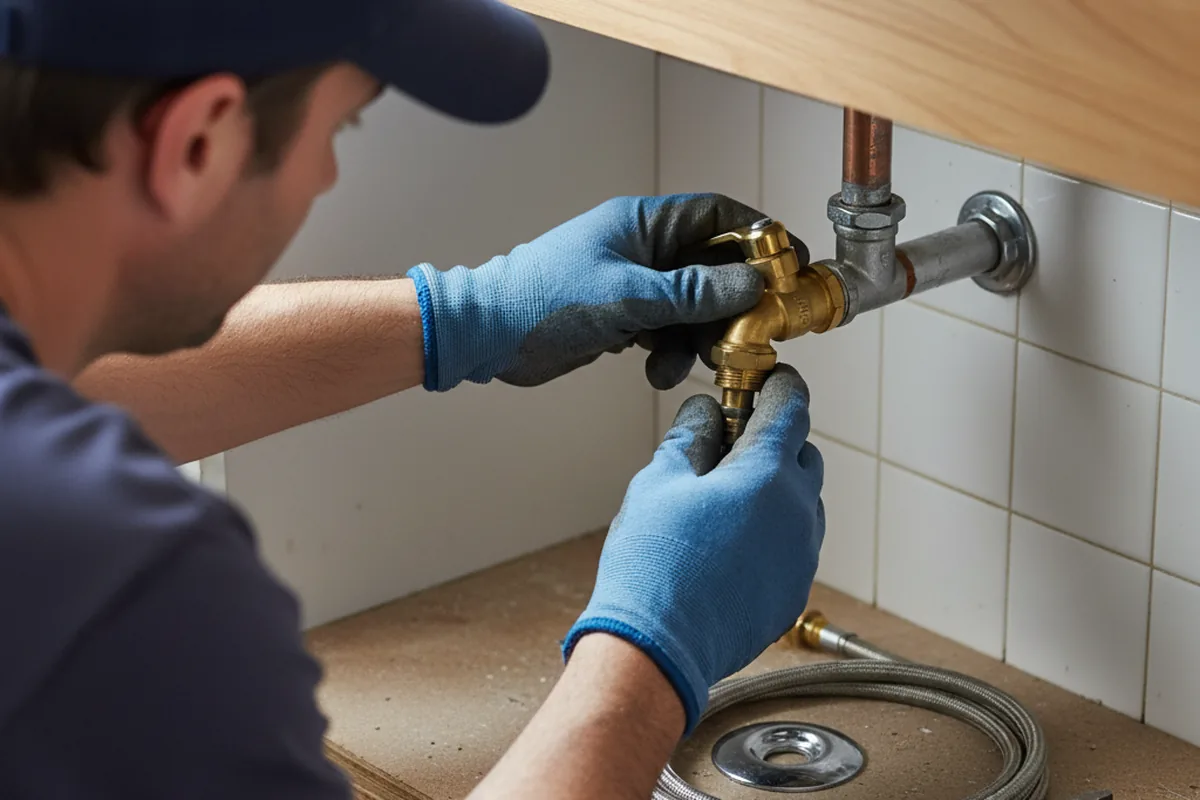 Shutoff valve and fitting work during Repiping in Oak Ridge